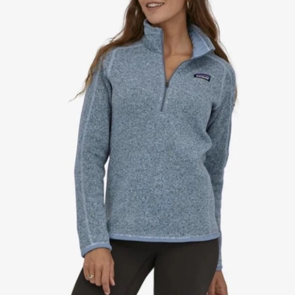 Patagonia Better Quarter Zip Heather Bluish Gray Fleece Pullover Sweater Size XS - Picture 1 of 16
